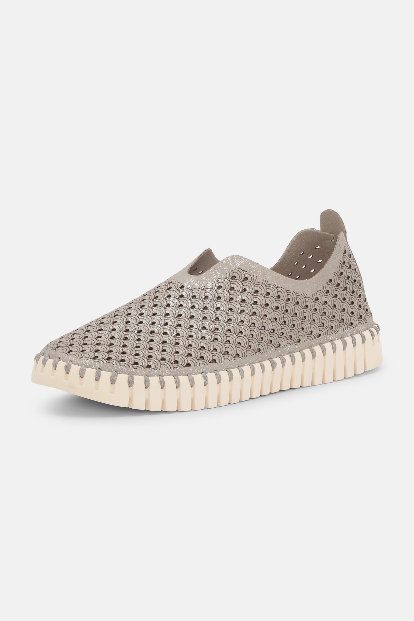 Tulip Instapper met glitter TULIP3223 | Silver Pearled Ivory | Shoes | Ilse Jacobsen