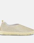 Instappers met glitter TULIP3272GB - 780780 Platin Platin | Platin Platin | Shoes | Ilse Jacobsen