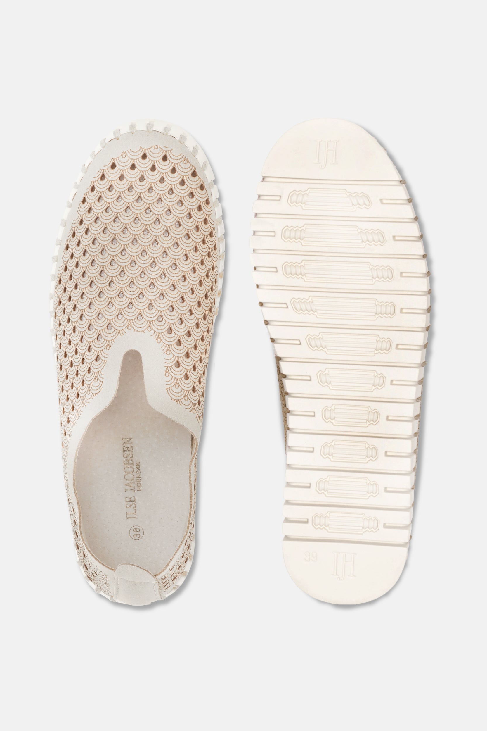Instappers TULIP3275 beige zool | Milk Creme | Shoes | Ilse Jacobsen