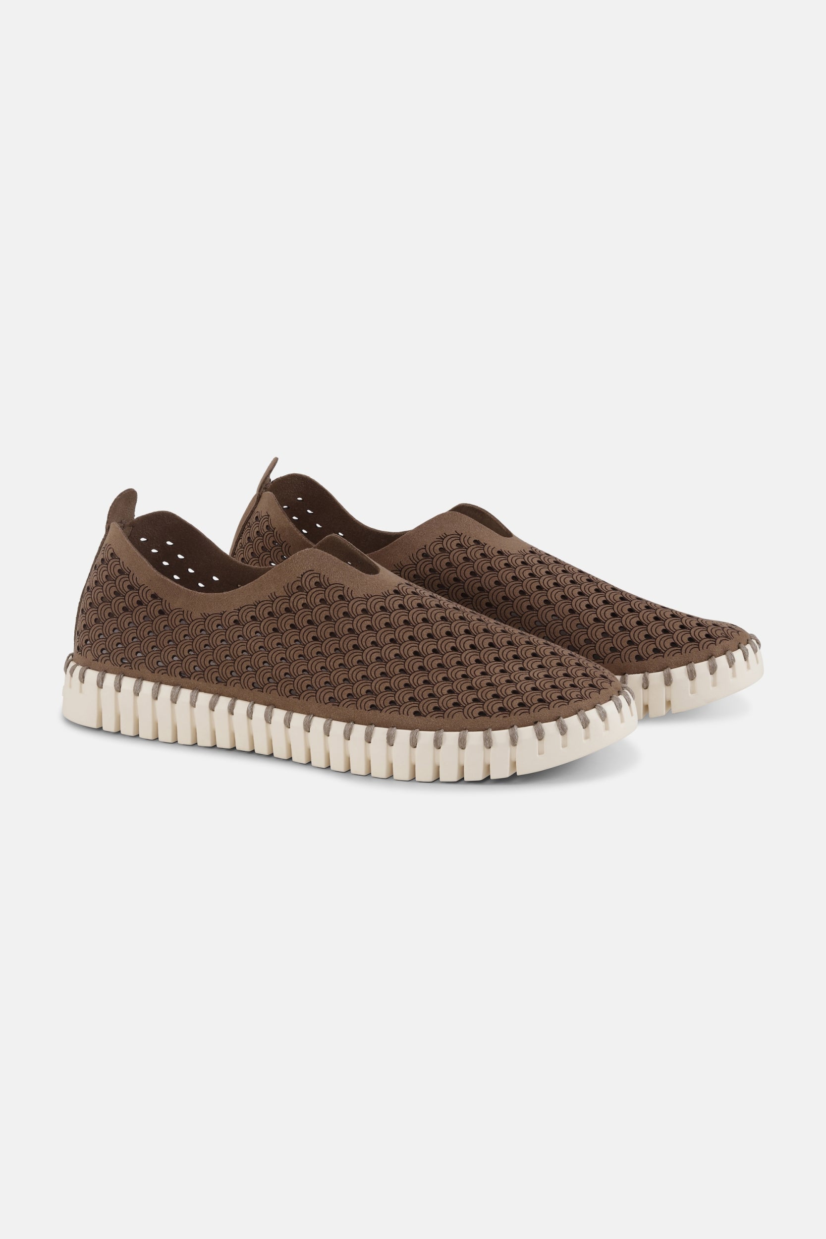 Instappers TULIP3275 beige zool | Mocca | Shoes | Ilse Jacobsen