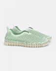 Instappers TULIP3275 beige zool - 463 Laurel Green | Laurel Green | Shoes | Ilse Jacobsen