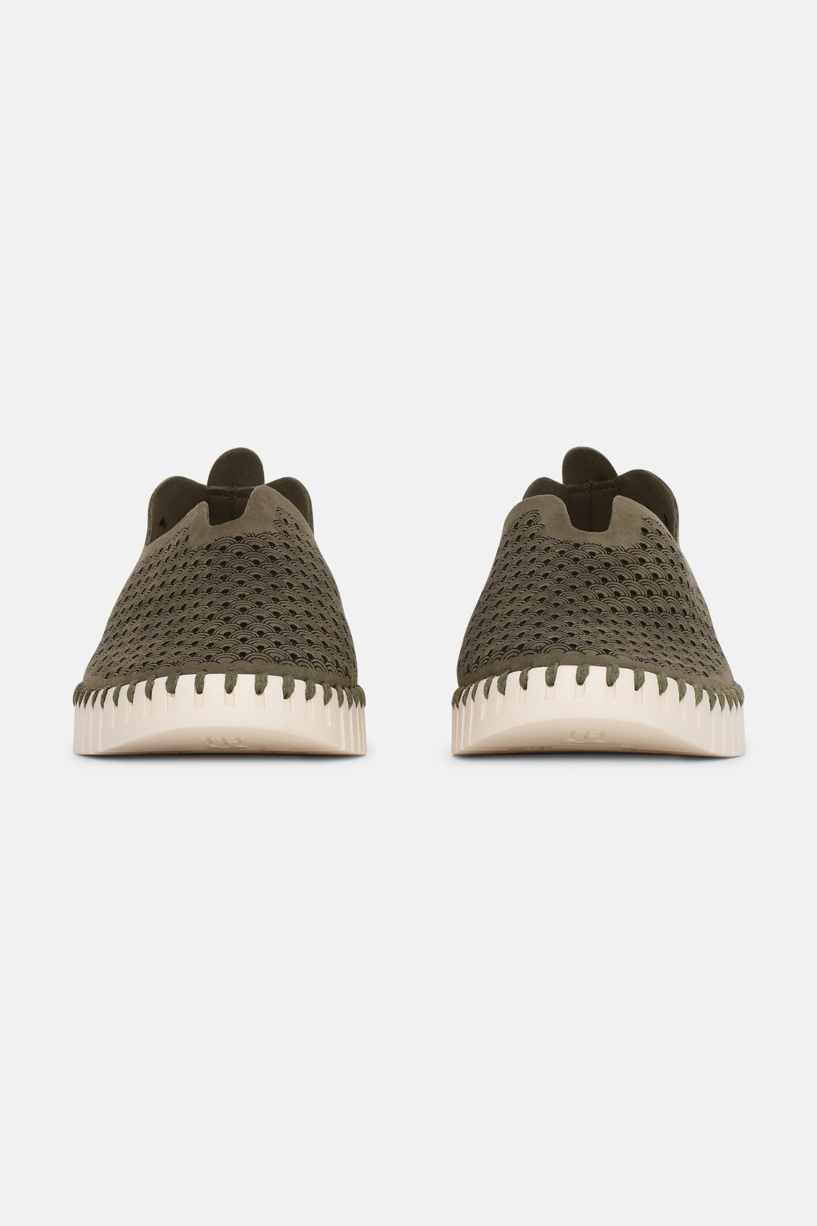 Instappers TULIP3275 beige zool | Deep Olive | Shoes | Ilse Jacobsen
