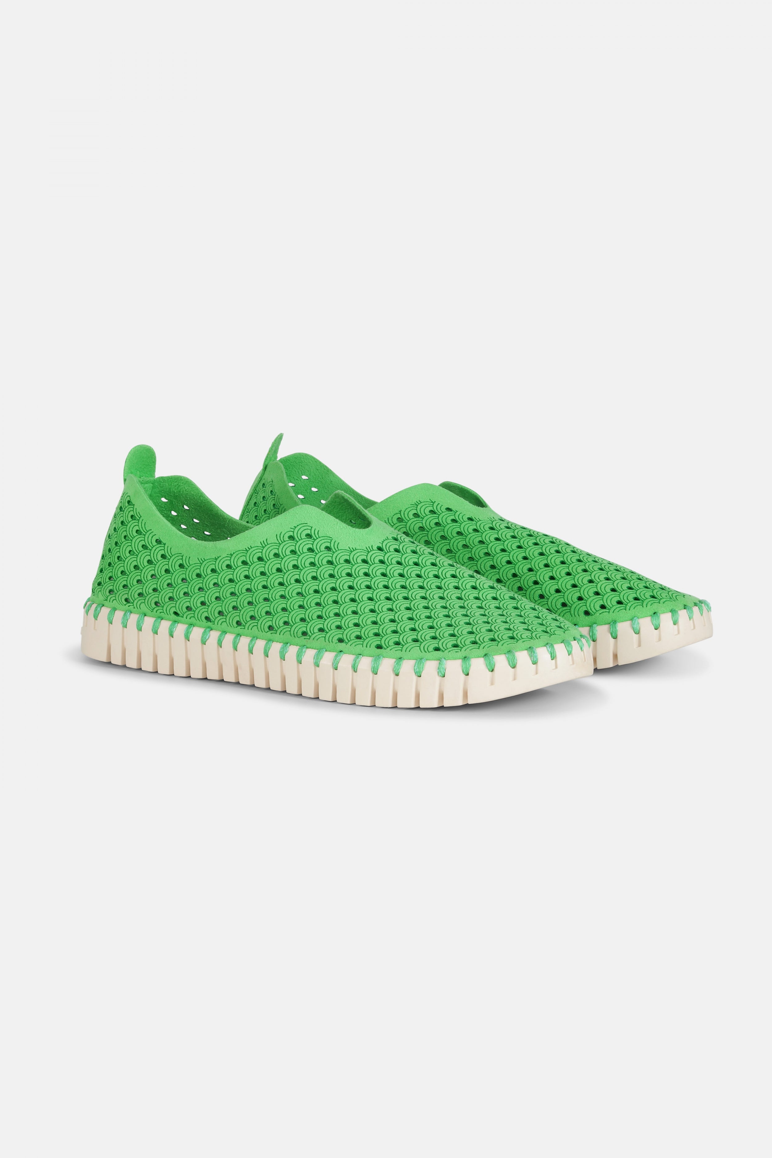 Instappers TULIP3275 beige zool | Fern Green | Shoes | Ilse Jacobsen
