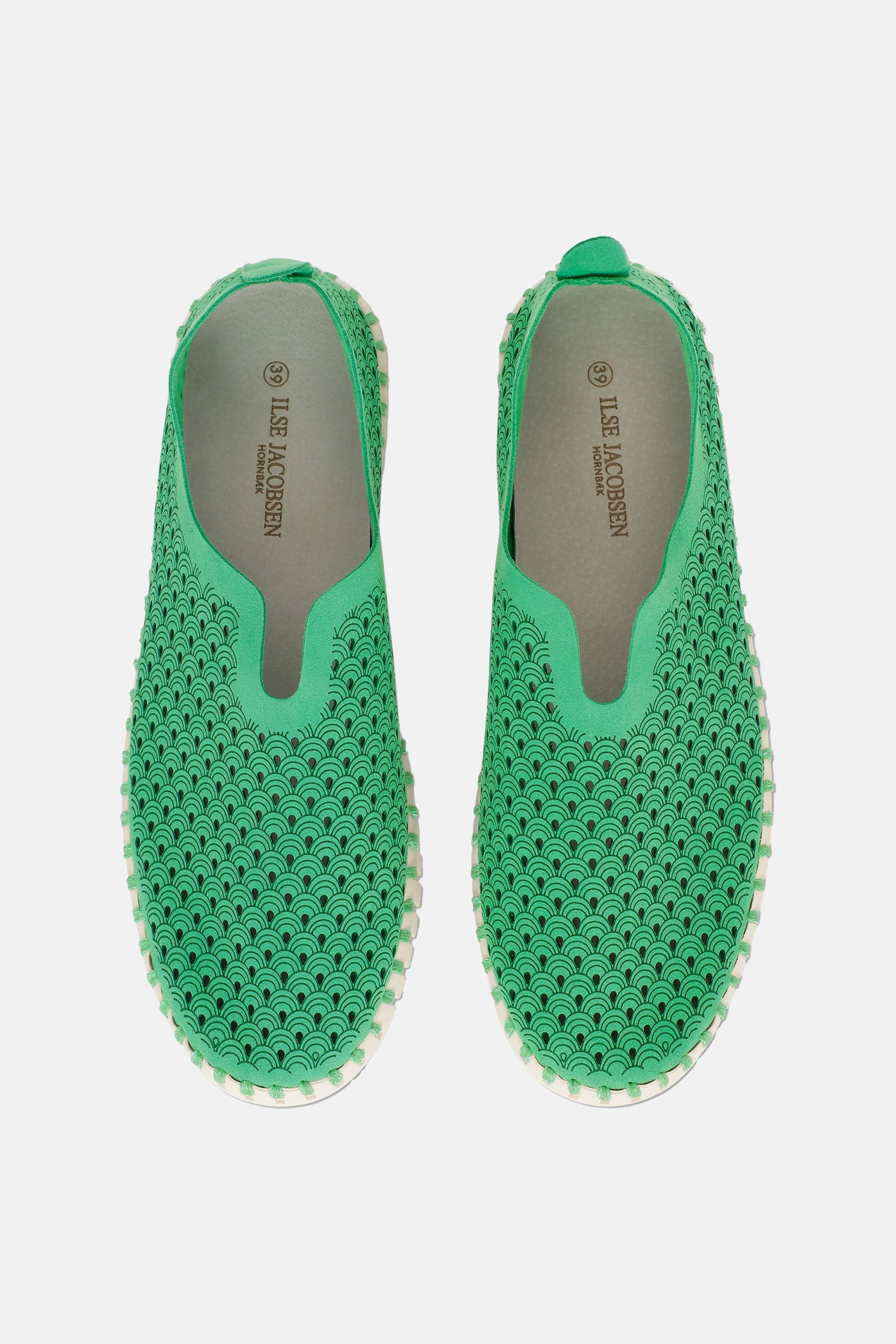 Instappers TULIP3275 beige zool | Bright Green | Shoes | Ilse Jacobsen
