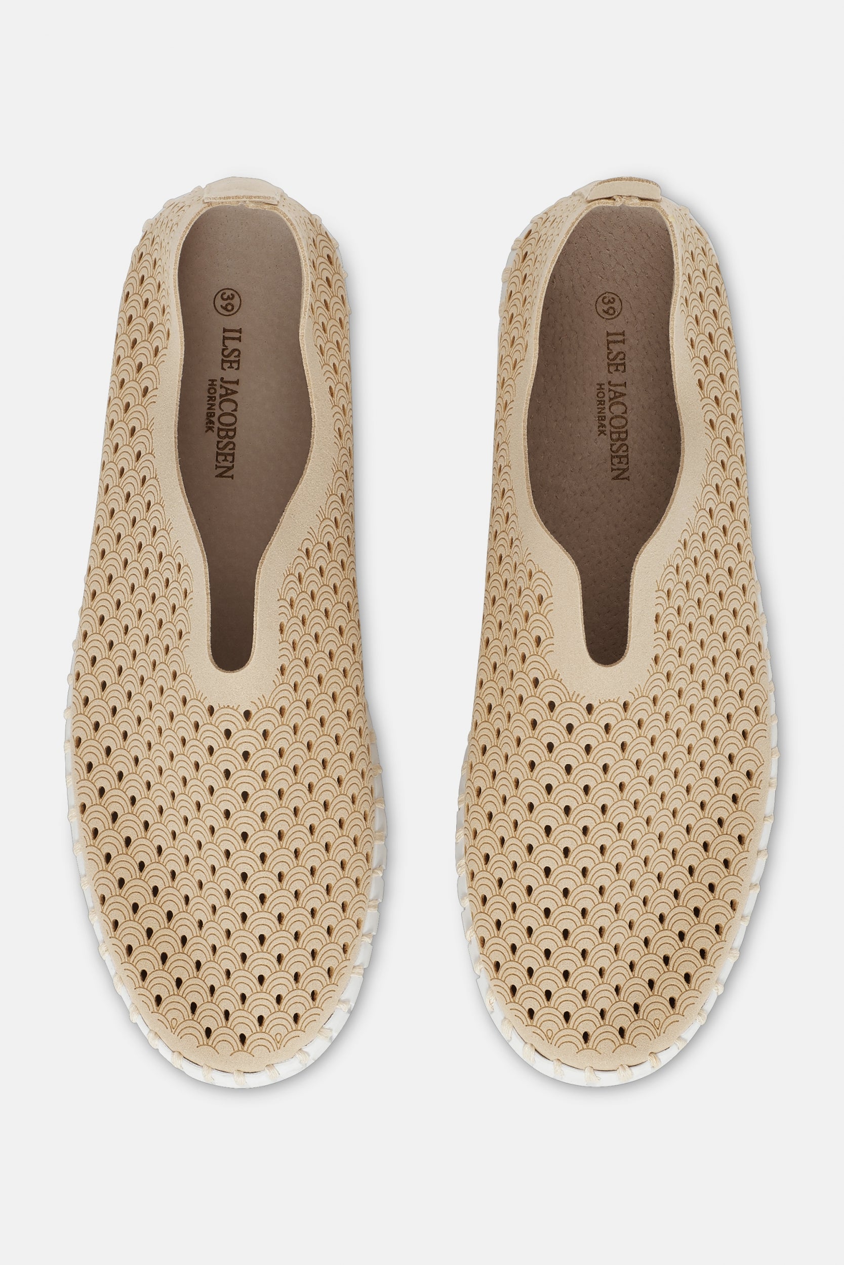 Instappers Platform TULIP3373W witte zool | Latte | Shoes | Ilse Jacobsen