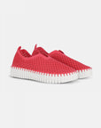 Instappers Platform TULIP3373W witte zool | Viva Magenta | Shoes | Ilse Jacobsen