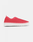 Instappers Platform TULIP3373W witte zool | Viva Magenta | Shoes | Ilse Jacobsen