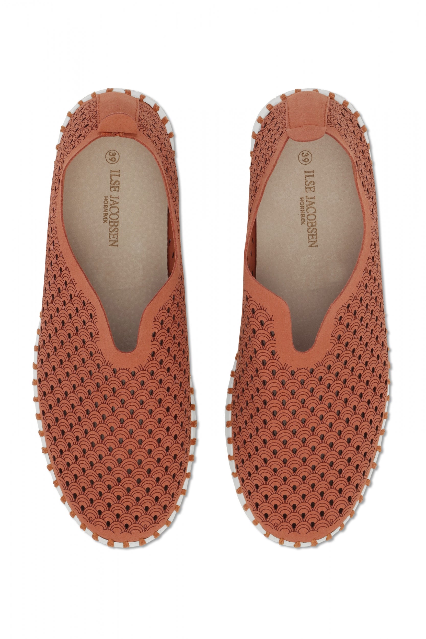 Instappers Platform TULIP3373W witte zool | Light Brick | Shoes | Ilse Jacobsen