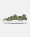 Instappers Platform TULIP3373W witte zool | Army | Shoes | Ilse Jacobsen