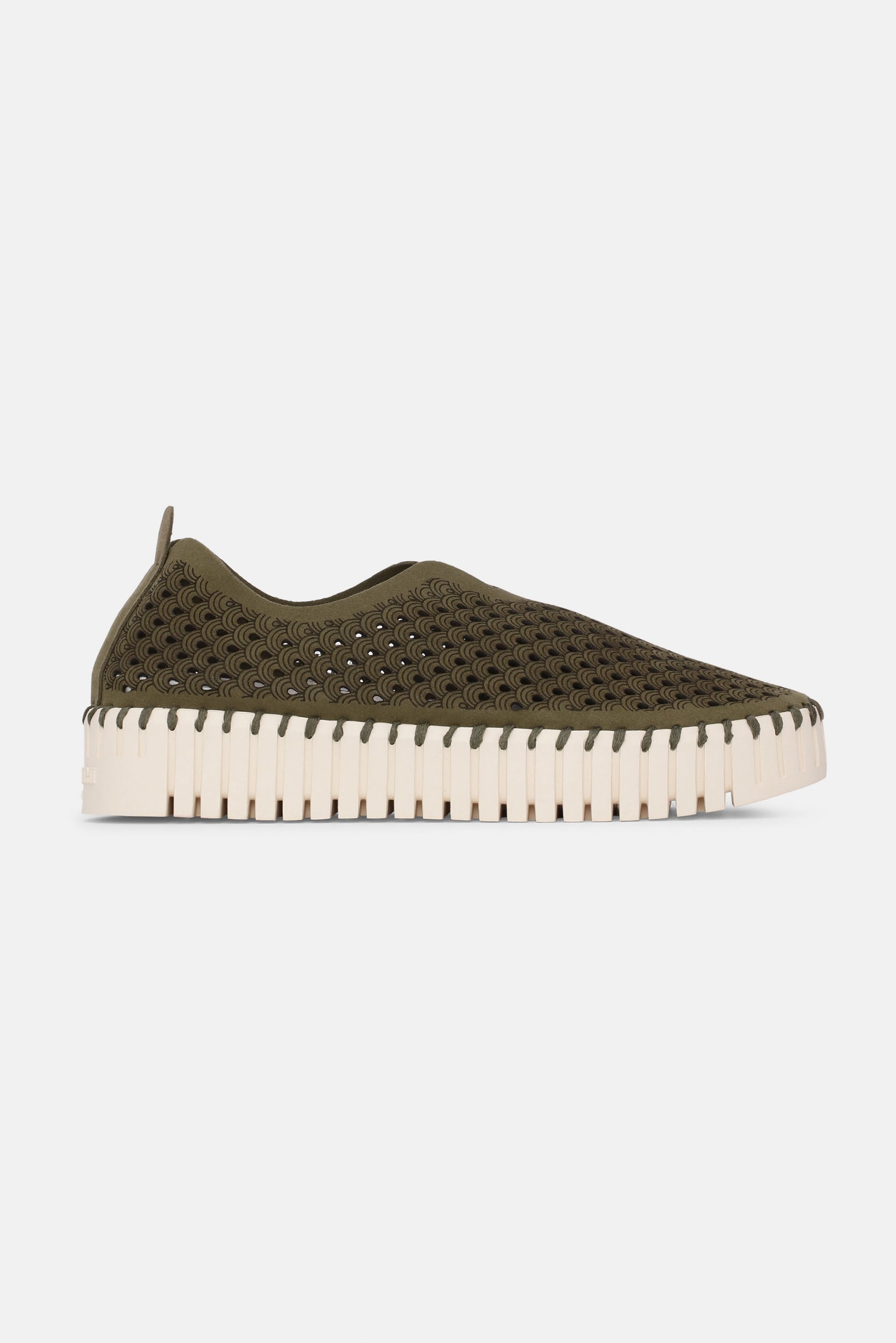 Instappers Platform TULIP3373 | Deep Olive | Shoes | Ilse Jacobsen