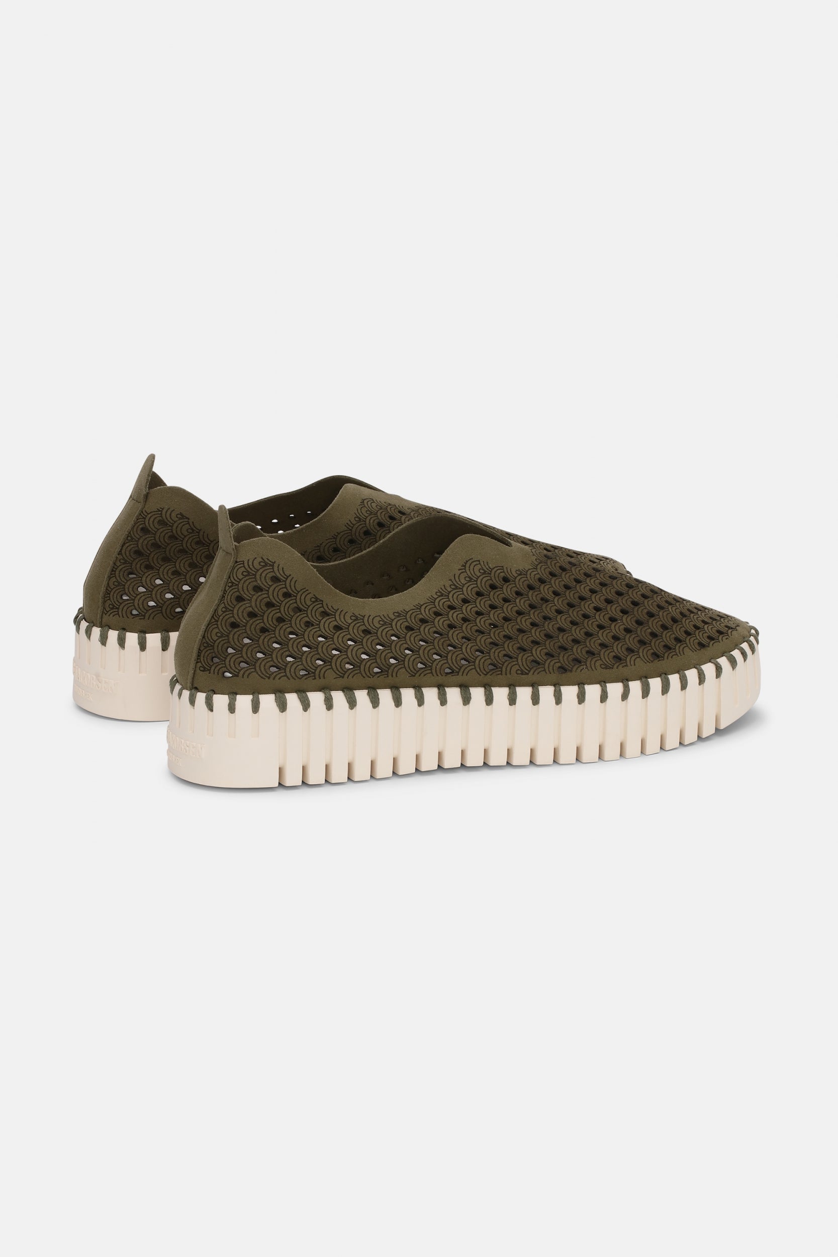 Instappers Platform TULIP3373 | Deep Olive | Shoes | Ilse Jacobsen