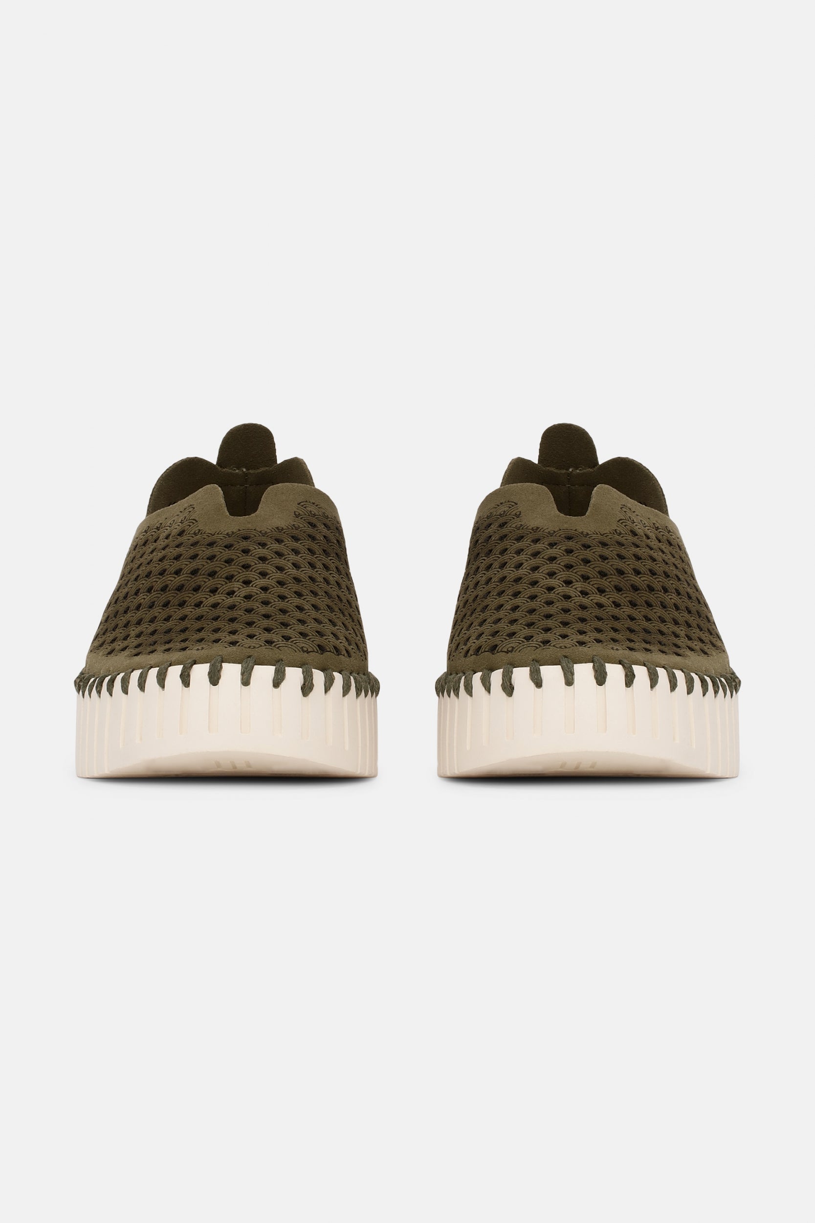 Instappers Platform TULIP3373 | Deep Olive | Shoes | Ilse Jacobsen