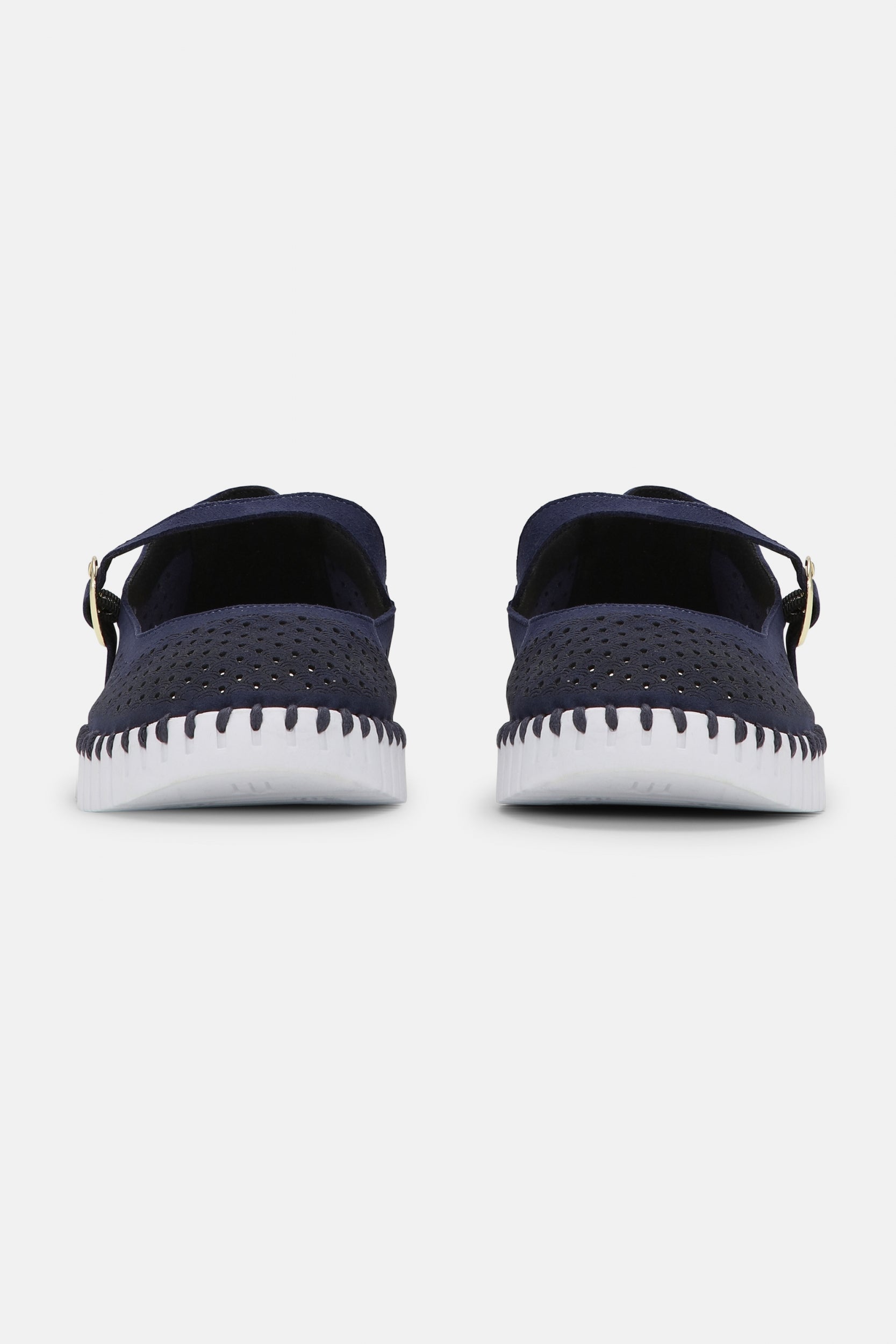 Tulip Ballerina TULIP3476 | Dark Indigo White | Shoes | Ilse Jacobsen