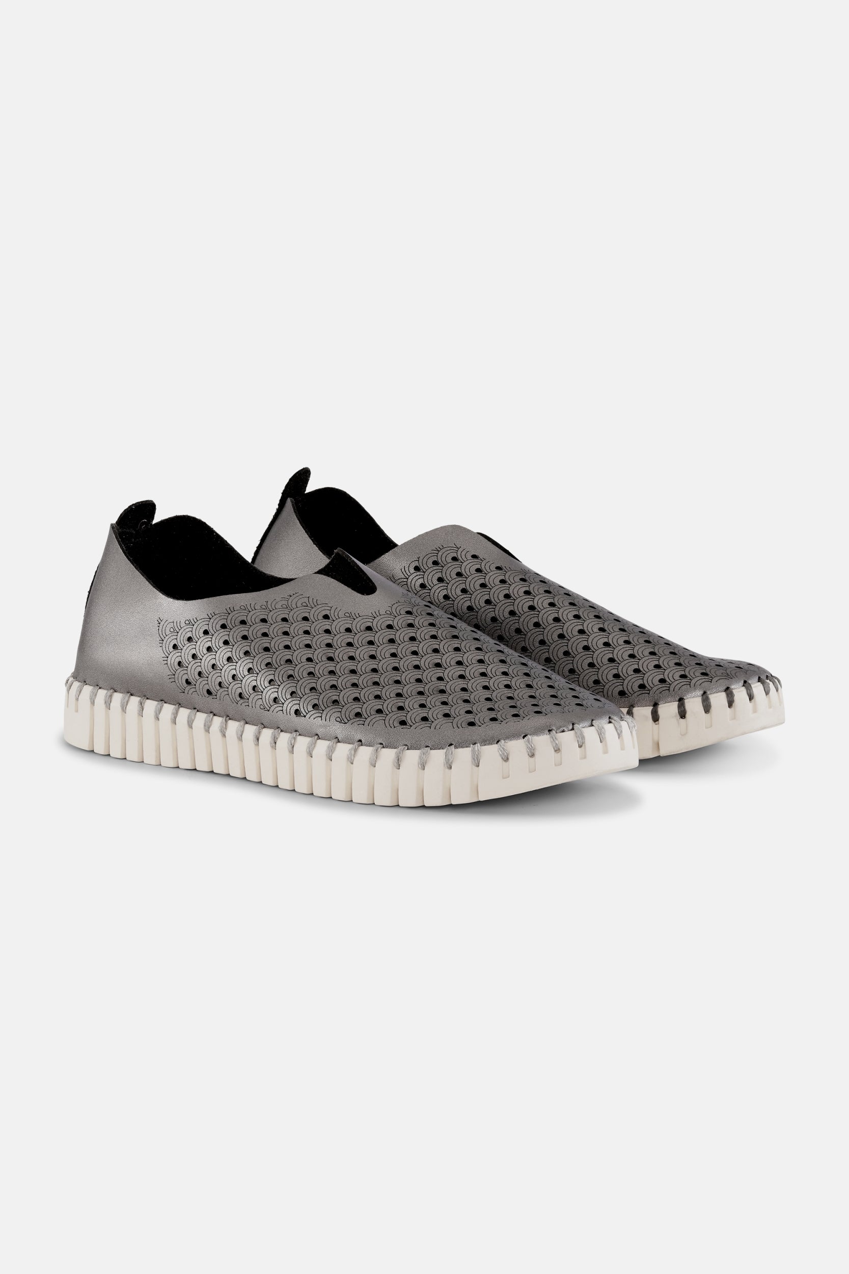 Metallic Instappers TULIP3576 | Metal | Shoes | Ilse Jacobsen
