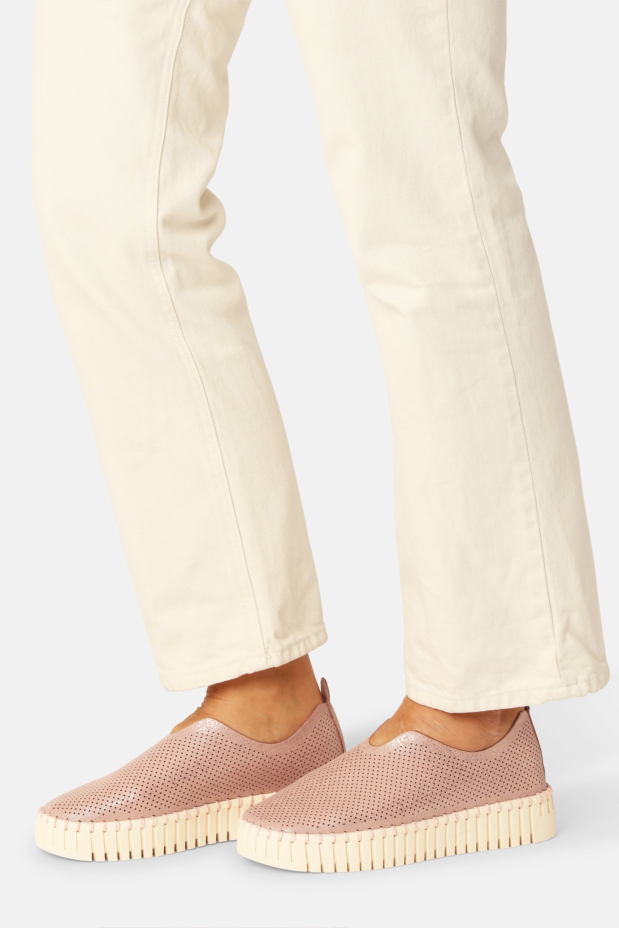 Platform Instappers TULIP3577 | Adobe Rose Pearled Ivory | Shoes | Ilse Jacobsen