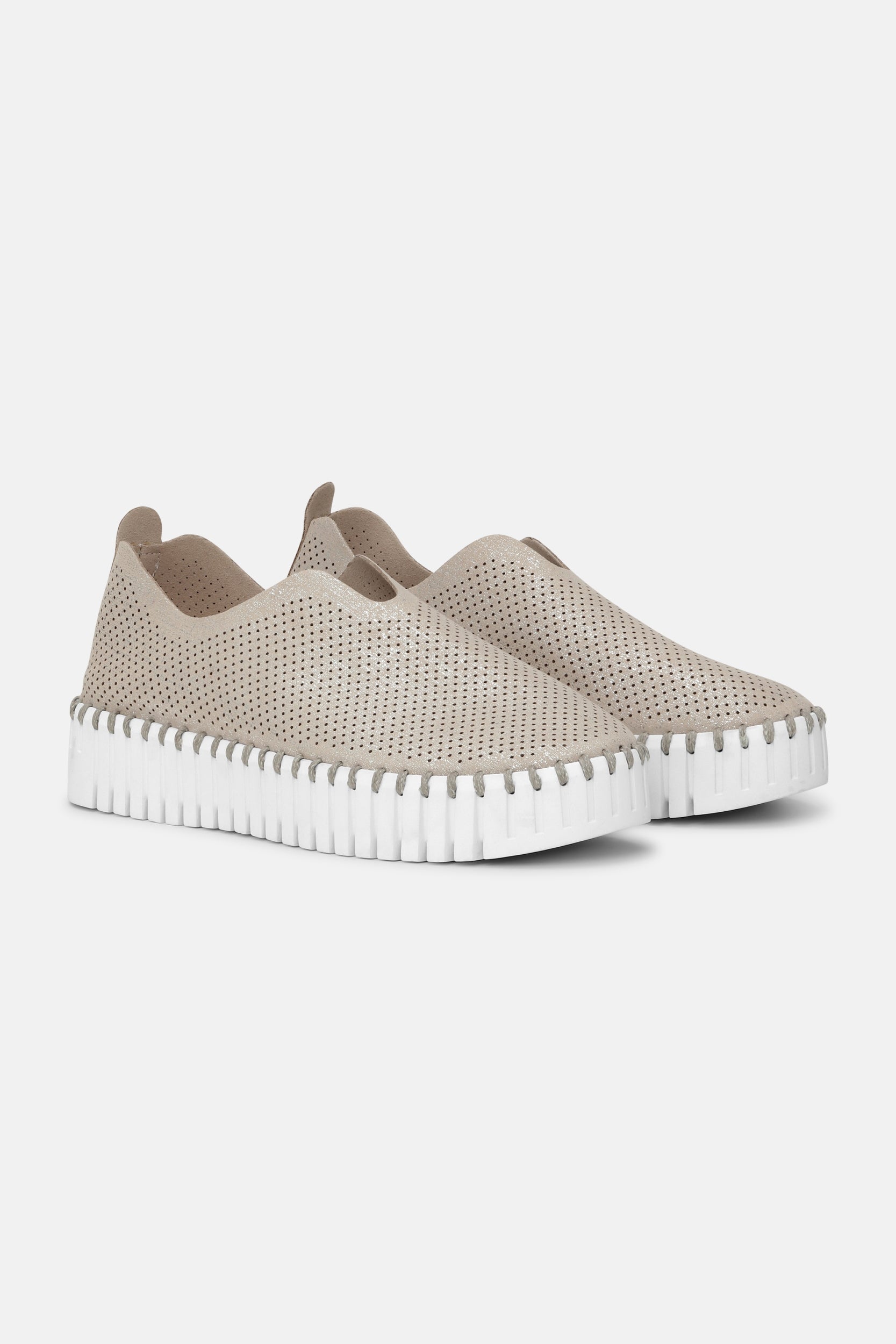 Platform Instappers TULIP3577 | Silver White | Shoes | Ilse Jacobsen