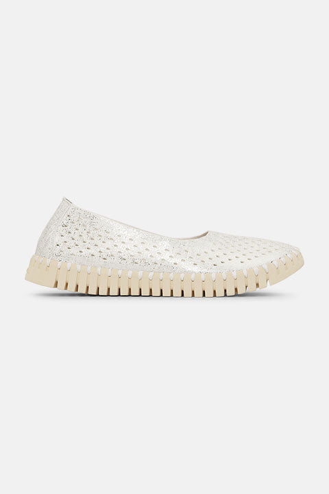 Tulip Ballerina TULIP3578 | White Pearled Ivory | Shoes | Ilse Jacobsen