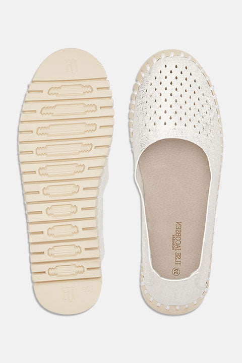 Tulip Ballerina TULIP3578 | White Pearled Ivory | Shoes | Ilse Jacobsen