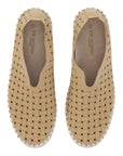 Instappers TULIP4030W witte zool - 110 Latte | Latte | Shoes | Ilse Jacobsen