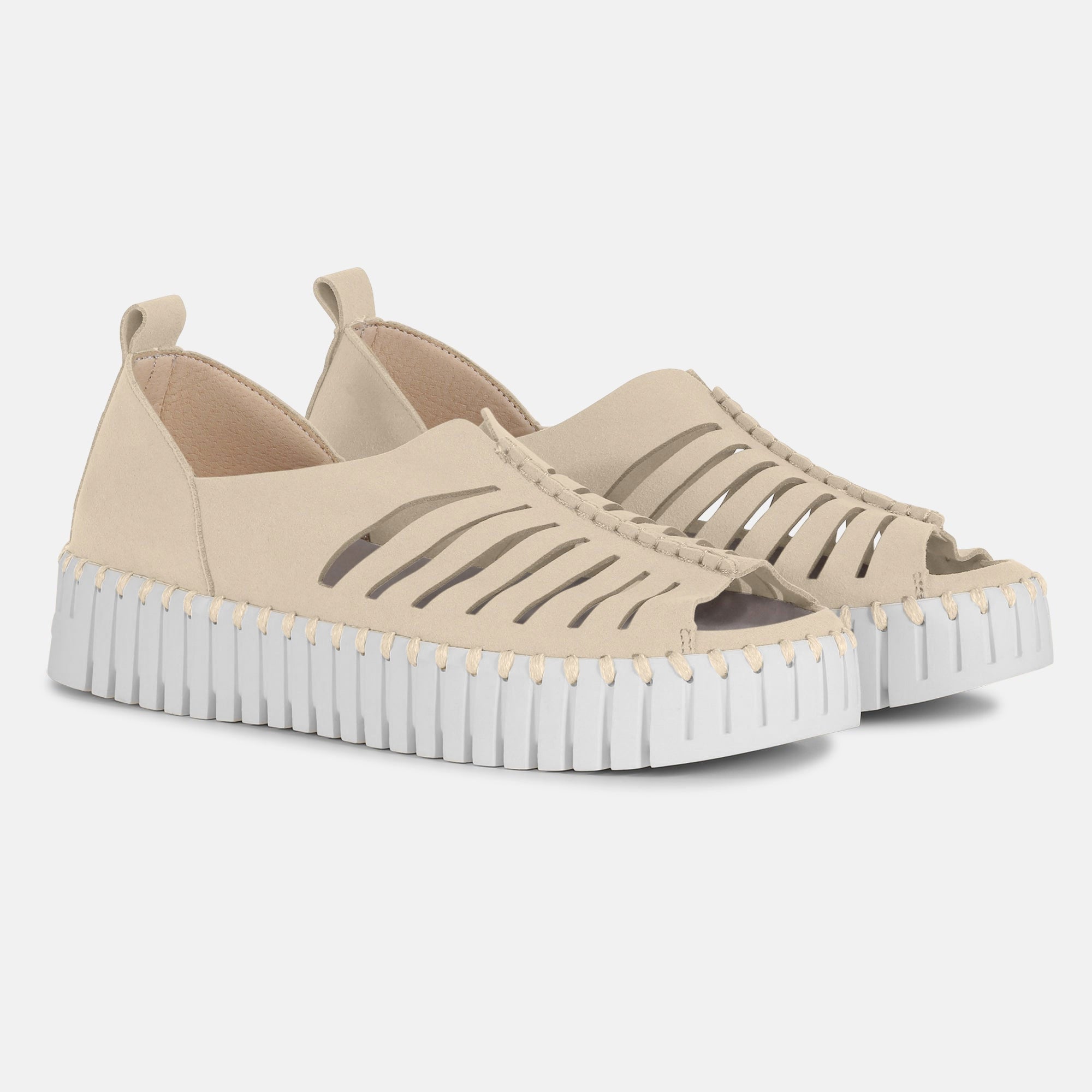 Instapsandalen TULIP9376W witte zool | Kit | Shoes | Ilse Jacobsen