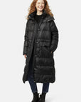 Lange Donzen Winterjas WALK11 - Black 001 | Black | Coat | Ilse Jacobsen