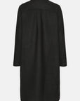 Lange Jas WOOLEN02 | Black | Coat | Ilse Jacobsen