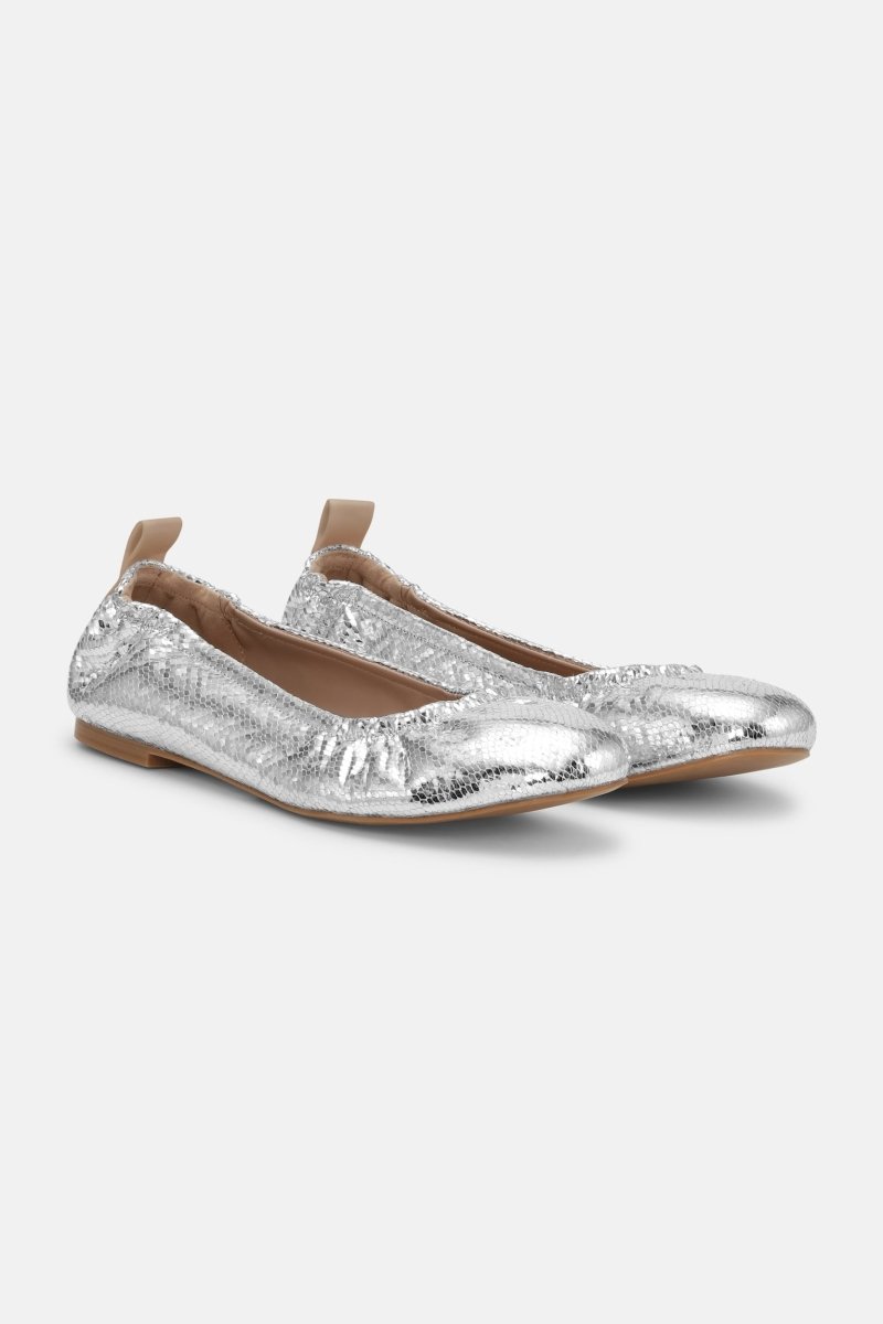 Ballarina Metallic PANORA01 | Silver Taupe | Shoes | Ilse Jacobsen
