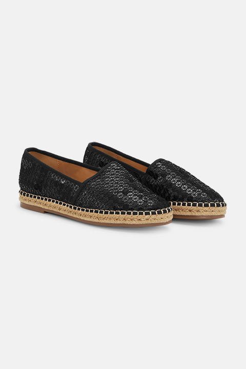 Capria Espadrille CAPRIA01 | Black Wheat | Shoes | Ilse Jacobsen