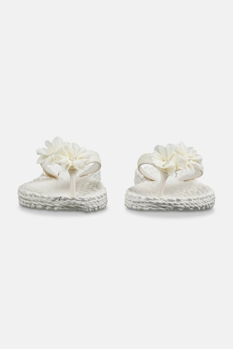 Slippers met Bloemen CHEERFUL18F | Creme | Shoes | Ilse Jacobsen