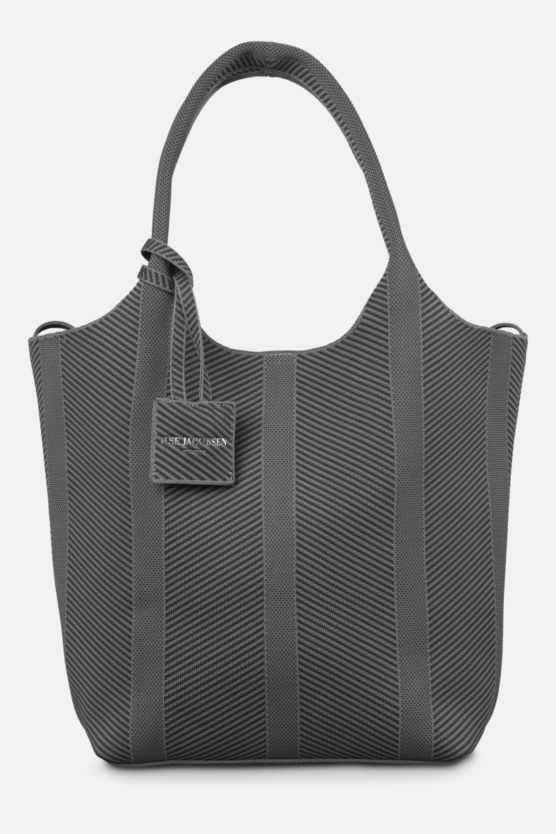 Gebreide tas KNITTY01 | Black metal | Bag | Ilse Jacobsen