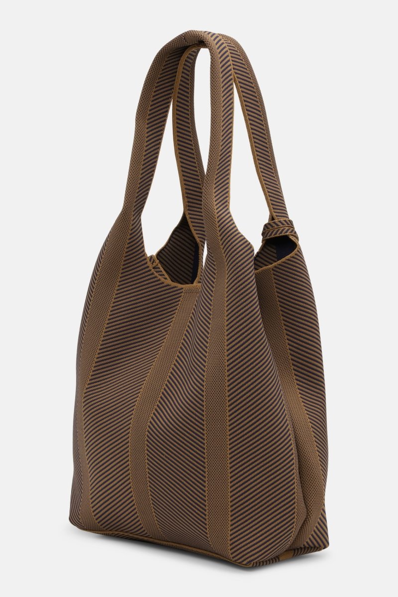 Gebreide Tas KNITTY01 | Dark Indigo Buckhorn Brown | Accessories | Ilse Jacobsen
