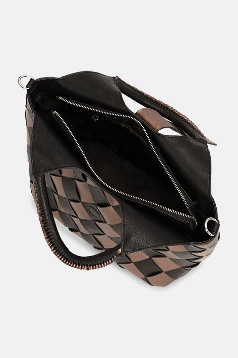 Gevlochten Handtas CHIP14 | Cocoa Brown | Accessories | Ilse Jacobsen