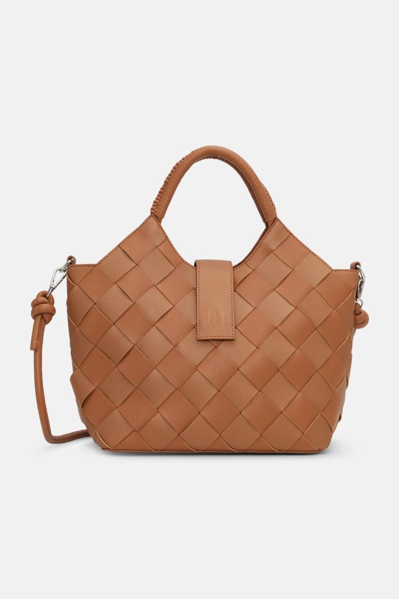 Gevlochten Handtas CHIP14 | Cognac | Accessories | Ilse Jacobsen
