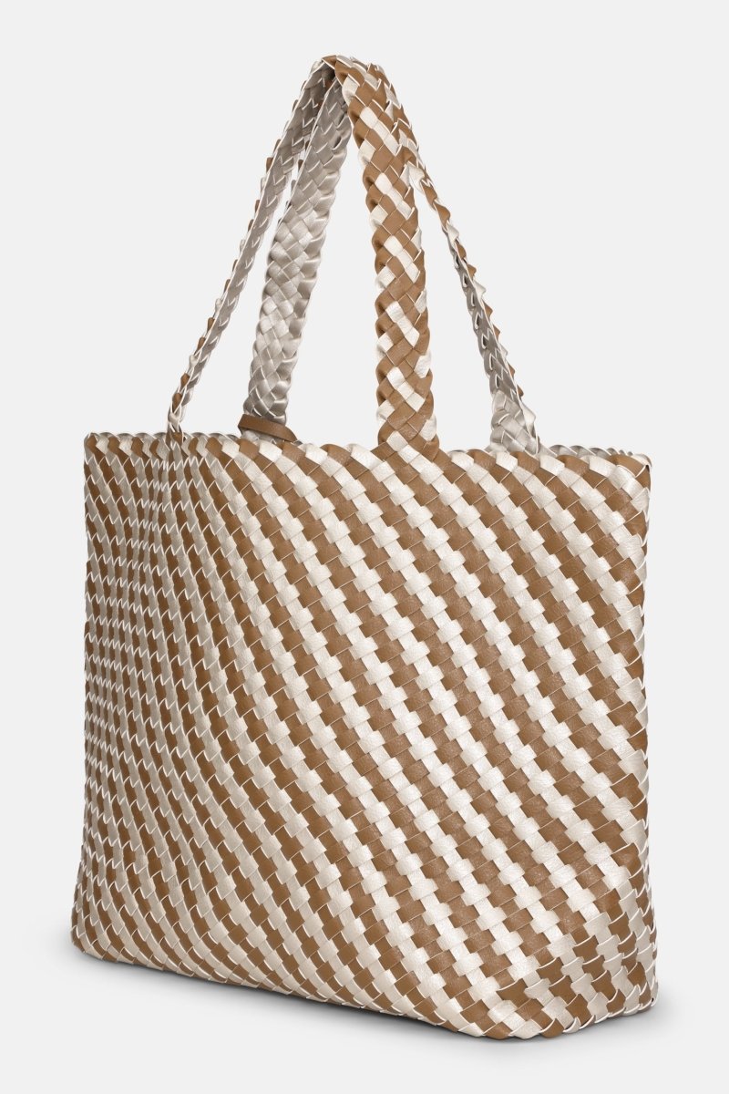 Gevlochten Tas BAG06CMAXI | Goldy Sand Dollar Metallic | Accessories | Ilse Jacobsen