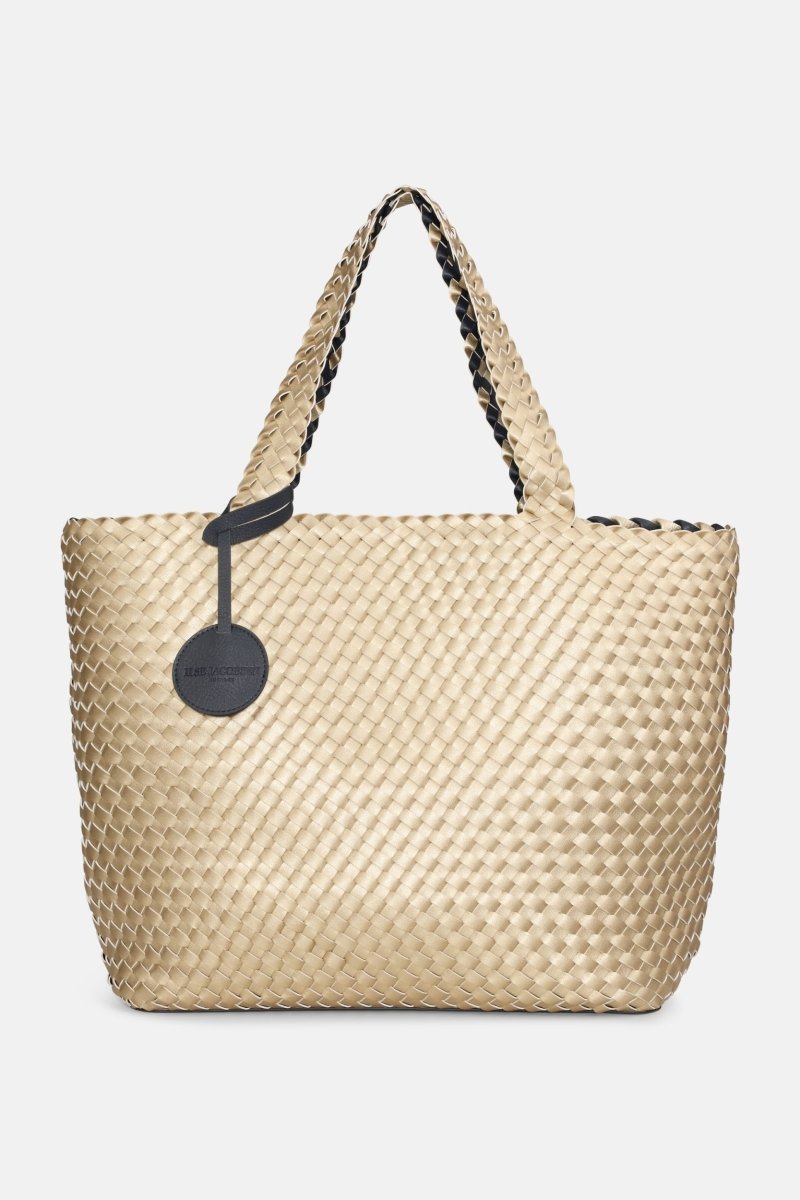 Gevlochten Tas BAG06CMAXI | True Navy Platin | Bag | Ilse Jacobsen