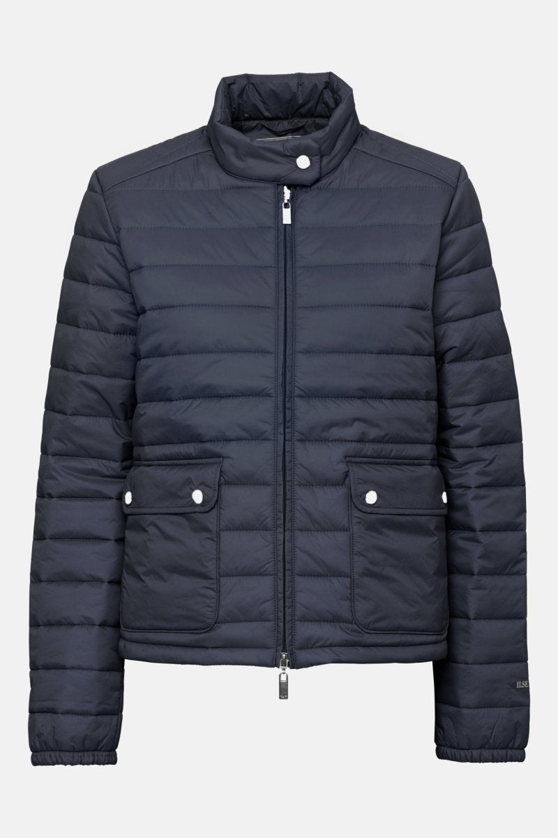 Gewatteerd jack LOFT01 | Dark Indigo | Jacket | Ilse Jacobsen