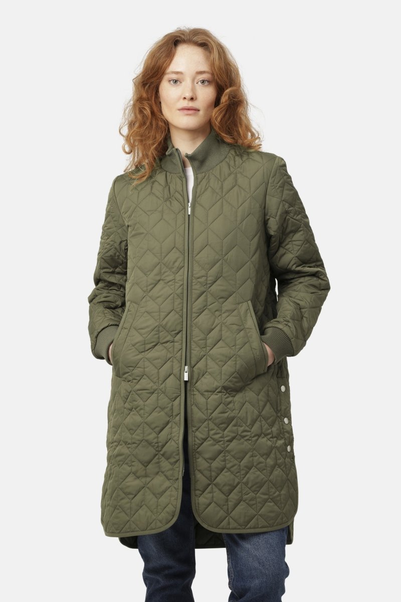 Gewatteerde jas ART06 | Army | Coat | Ilse Jacobsen