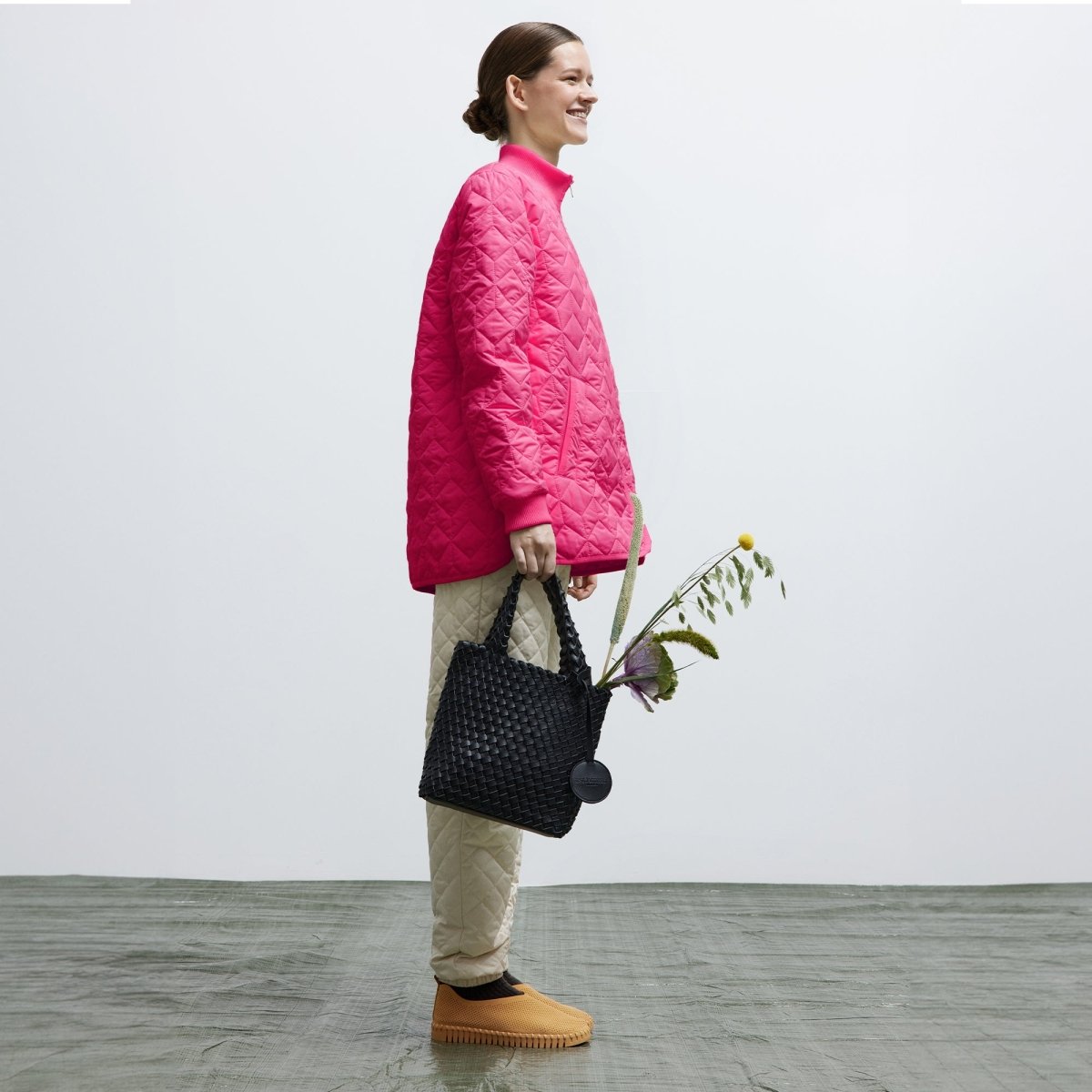 Gewatteerde Jas ART40 | Magenta | Coat | Ilse Jacobsen