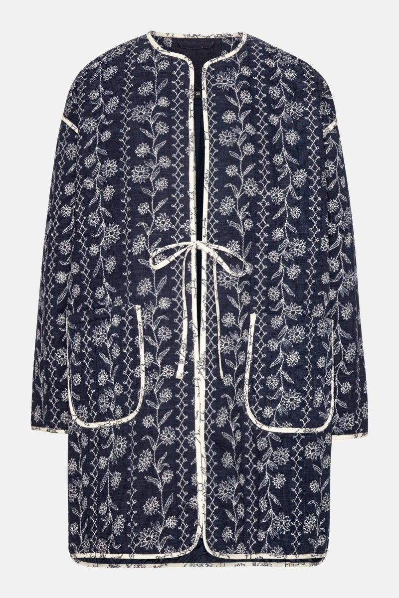 Gewatteerde Jas OTTOMAQUILT04P | Dark Wildflower | Jacket | Ilse Jacobsen