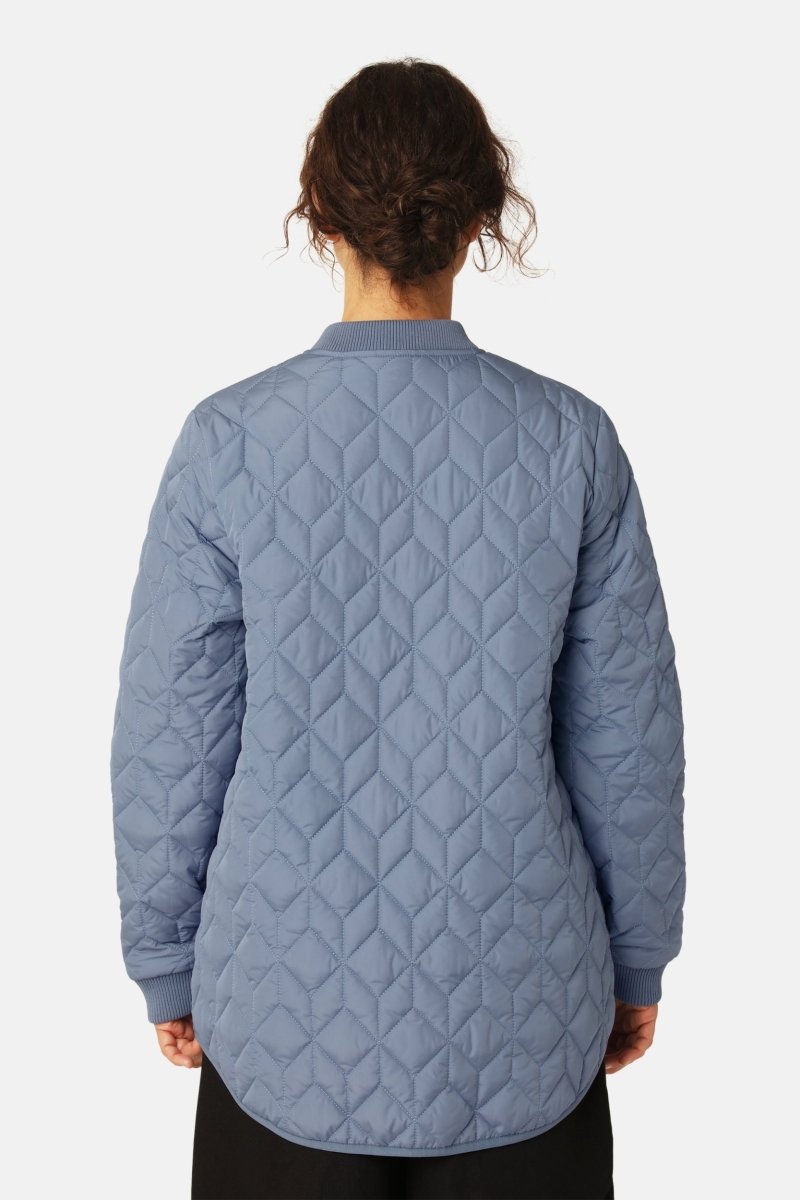 Gewatteerde Tussenjas ART45 | Grey Blue | Jacket | Ilse Jacobsen