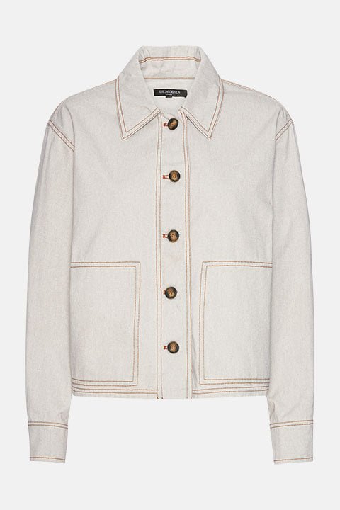 Korte Geknoopte Jas COTTONTWILL01 | Kit | Jacket | Ilse Jacobsen