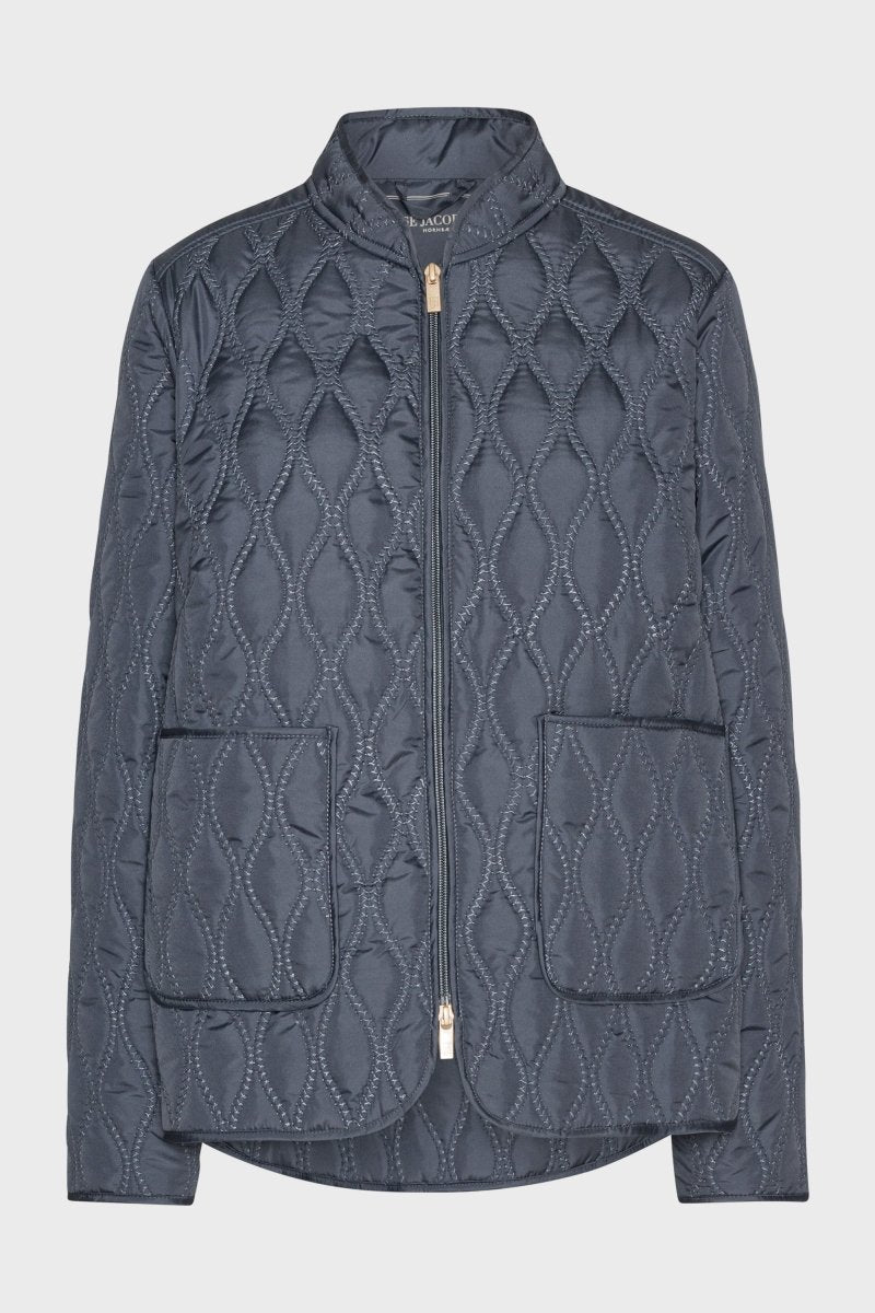 Korte Gewatteerde Jas AROS06 | Ombre Blue | Jacket | Ilse Jacobsen