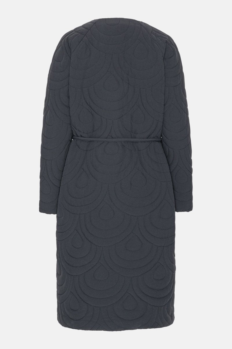 Lang Gewatteerde Jas BLOSSOM01 | Dark Indigo | Jacket | Ilse Jacobsen