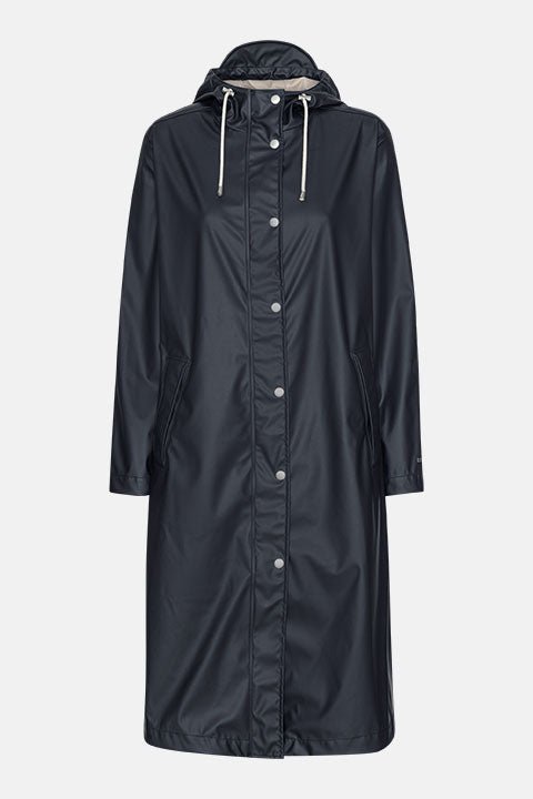 Lange regenjas RAIN232FR | Dark Indigo | Raincoat | Ilse Jacobsen