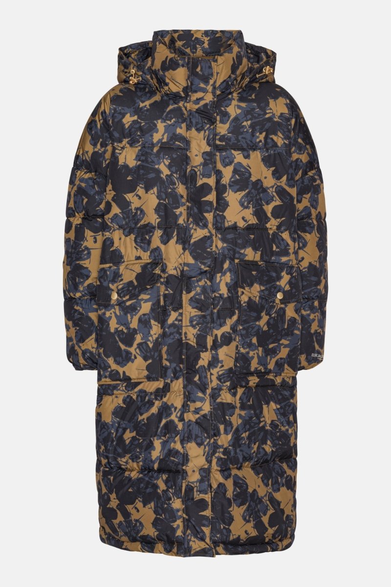 Lange Winterjas PEPPY06P | Beige Butterfly | Coat | Ilse Jacobsen