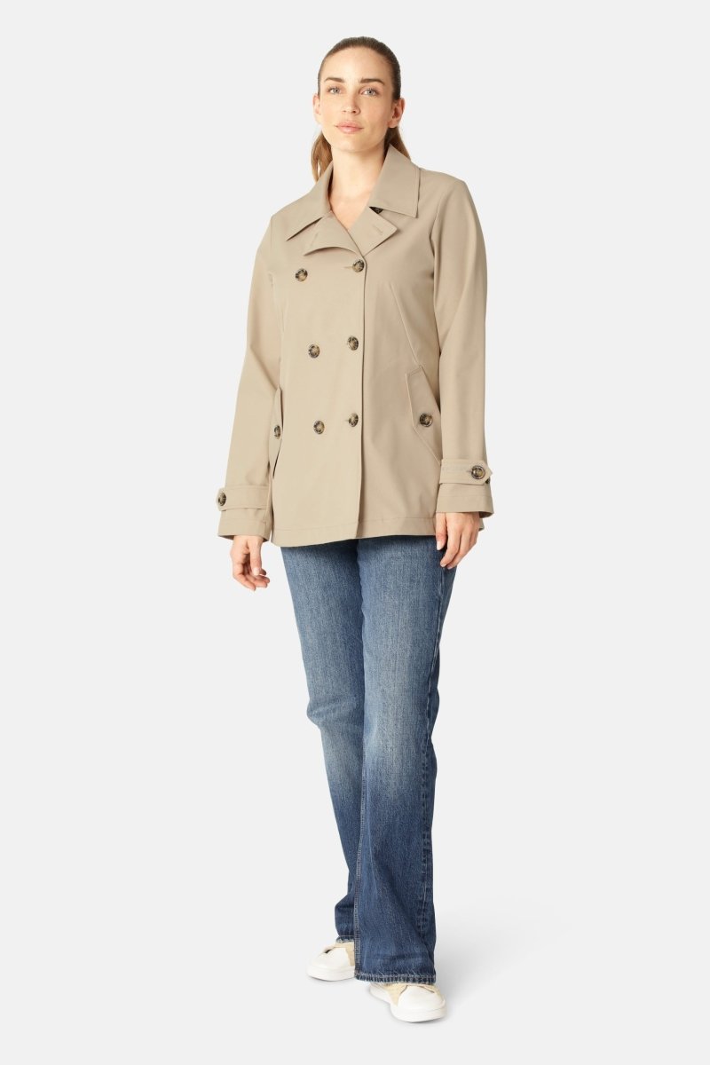 Peacoat TRENCHRAIN02 | White Pepper | Coat | Ilse Jacobsen