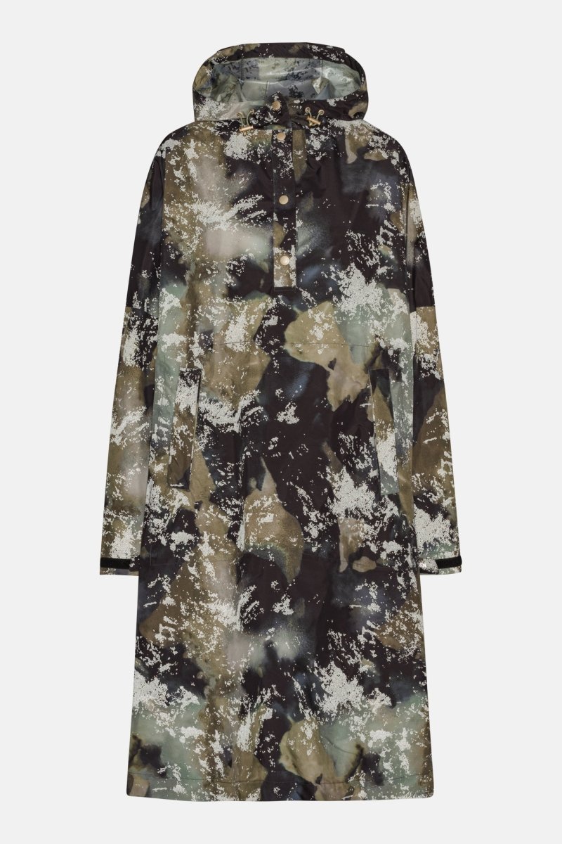 Poncho Regenjas RAIN222SPRP | Moss Print | Poncho | Ilse Jacobsen