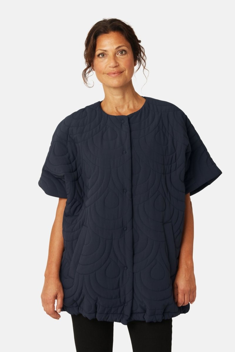 Bodywarmer BLOSSOM02 | Dark Indigo | Jacket | Ilse Jacobsen