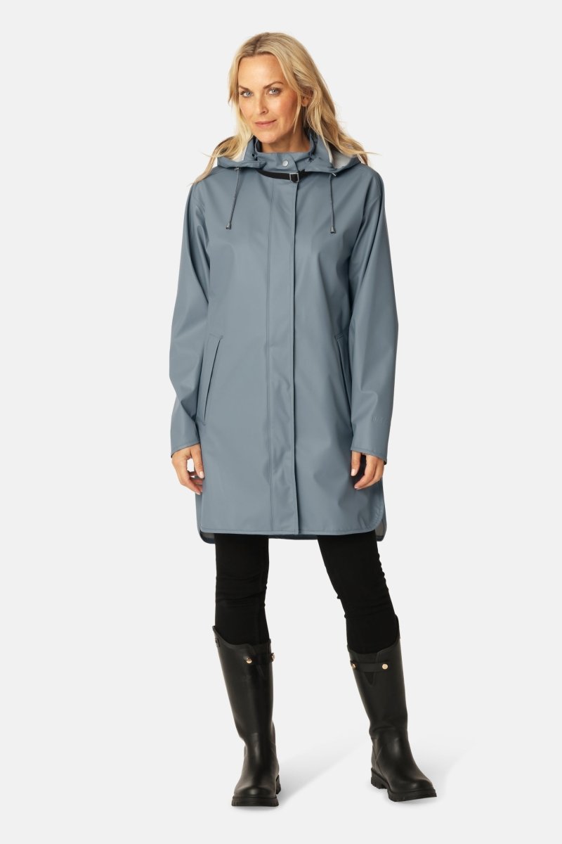 Regenjas RAIN151 | Grey Blue | Raincoat | Ilse Jacobsen