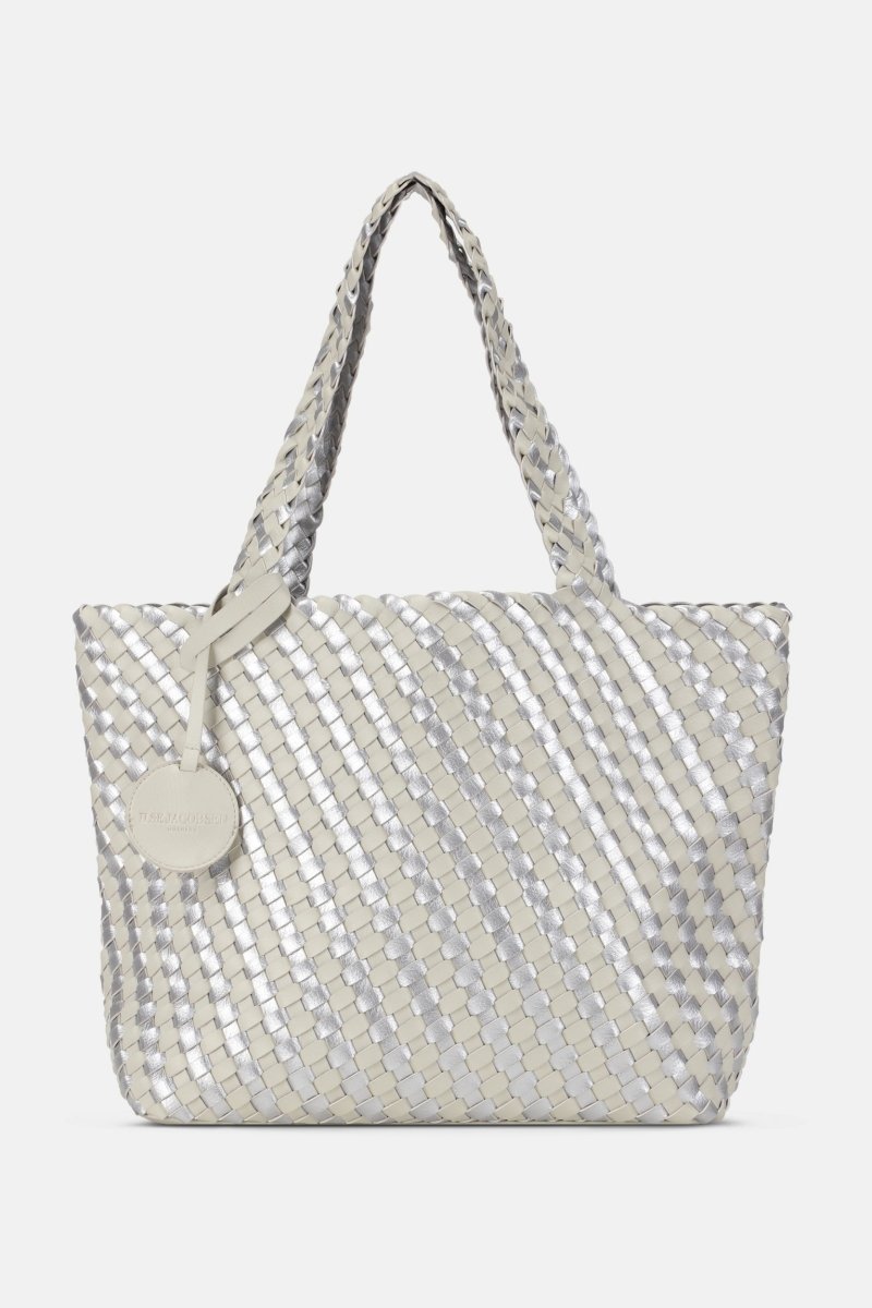 Reversible Tote Bag BAG06C | Milk Cream Silver | Bag | Ilse Jacobsen